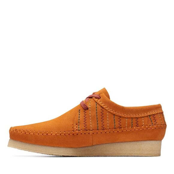 Clarks Mens Weaver Orange Shoes (NWT) - Picture 5 of 6